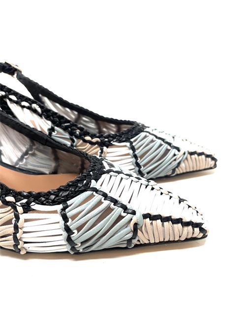 Slingback donna intrecciata IL LACCIO | N1008INTRECCIOMULTI BLACK